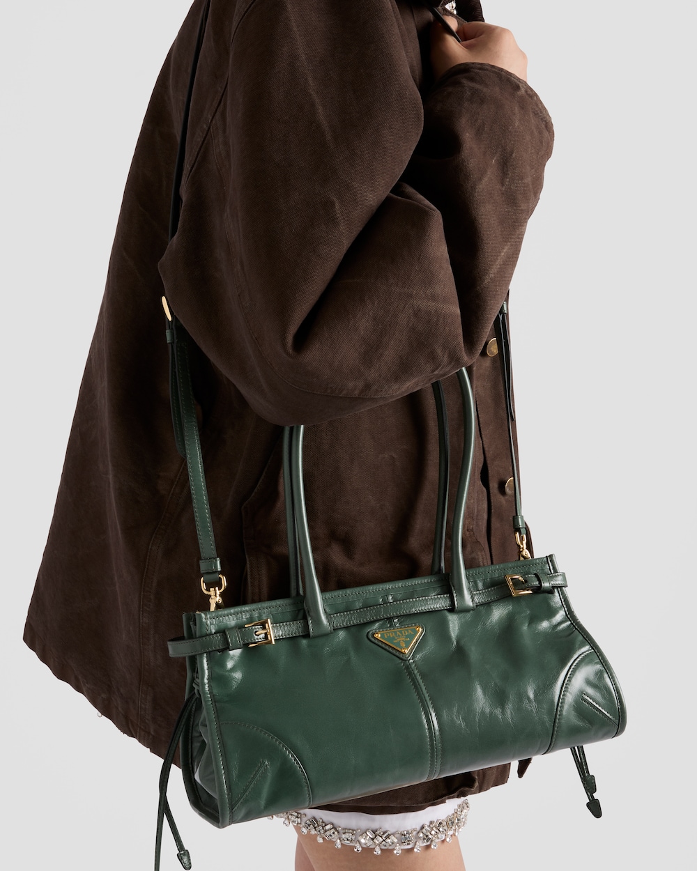 Replicate Prada Bonnie Medium Leather Handbag(1:1 replica)