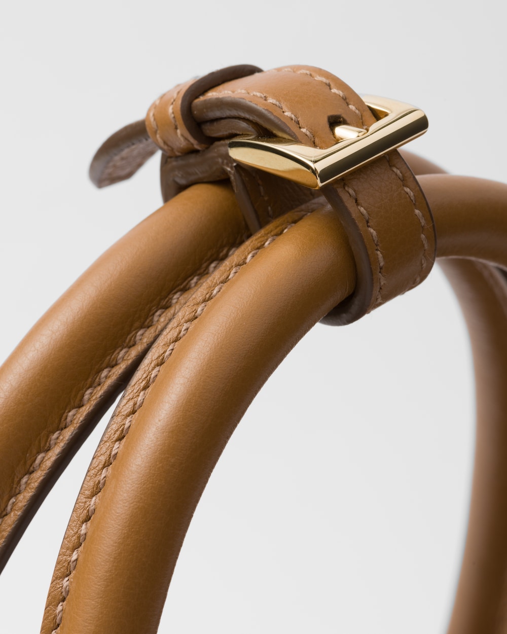 Replicate Prada Buckle Large Leather Handbag With Belt(1:1 replica)