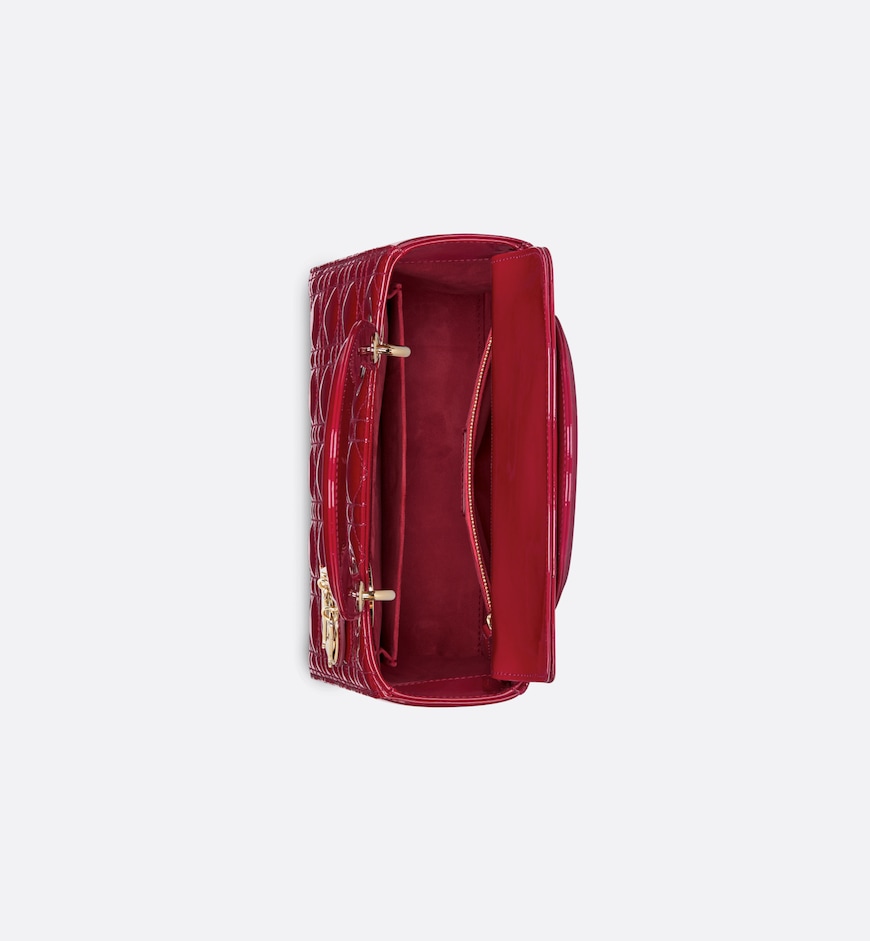 Replicate Dior Medium Lady Dior Bag HandBags- patent leather(1:1 replica)