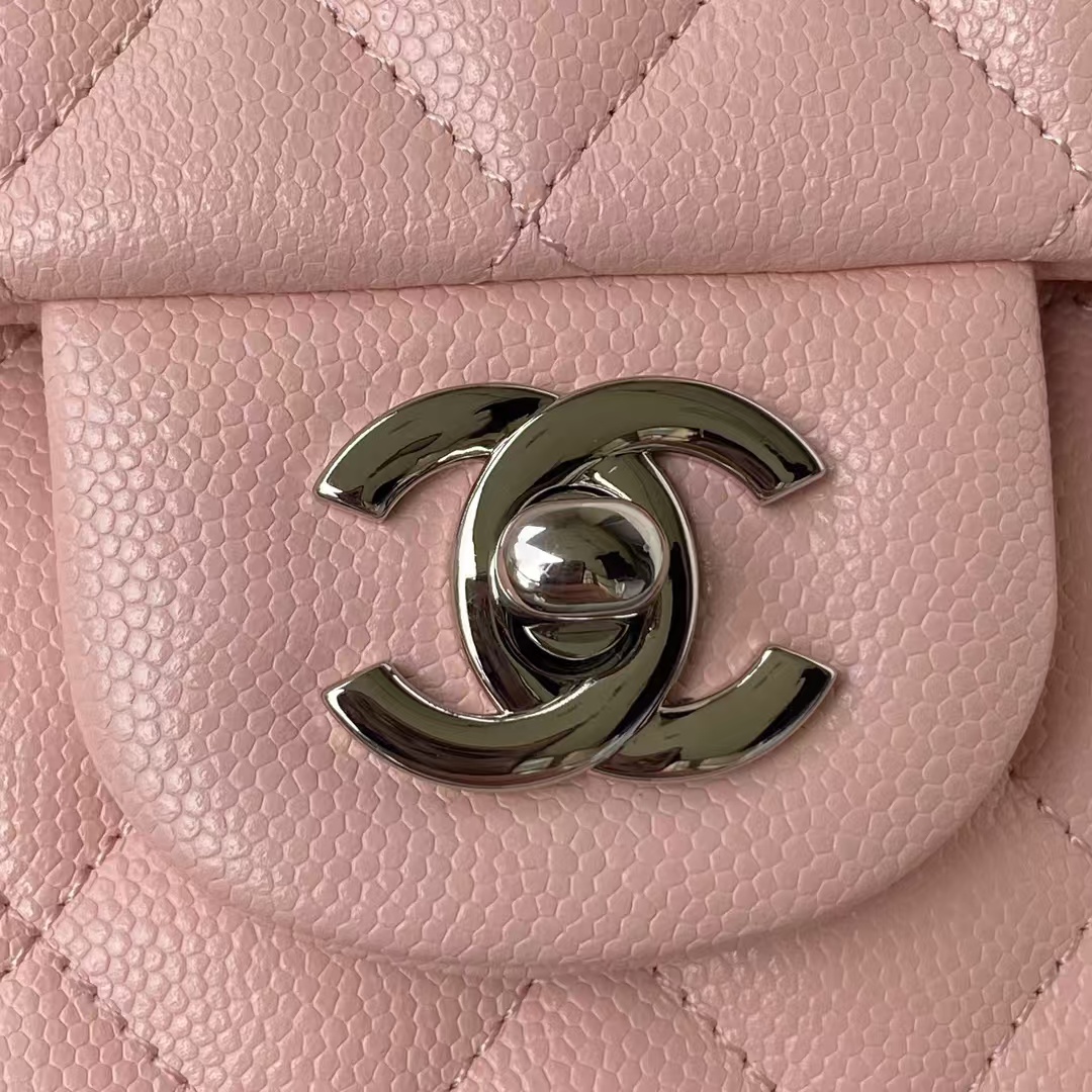 Replicate Chanel Classic 11.12 Handbag Caviar Silver Hardware(1:1 replica)