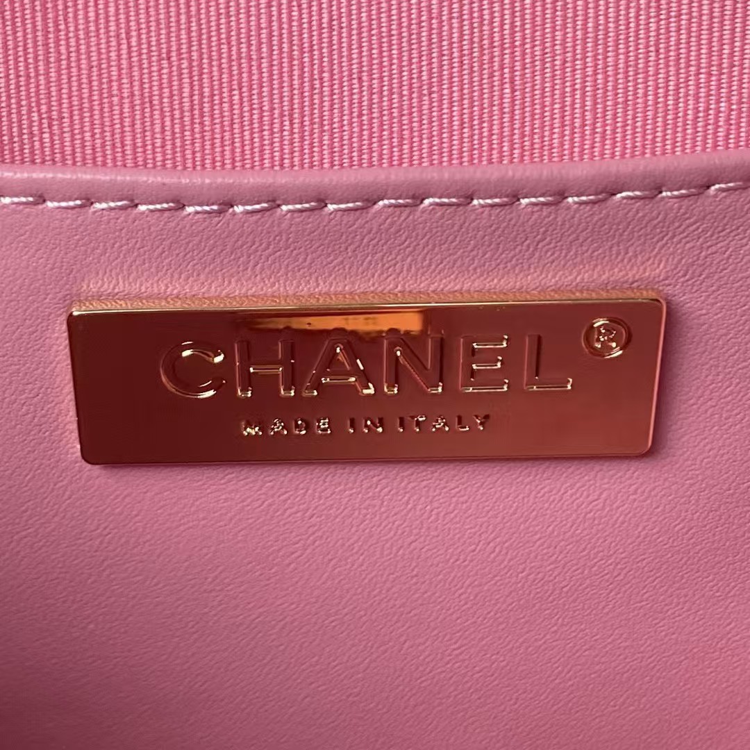 Replicate Chanel 24C AS4579 Star Bag Pink Lambskin Light Gold Hardware(1:1 replica)