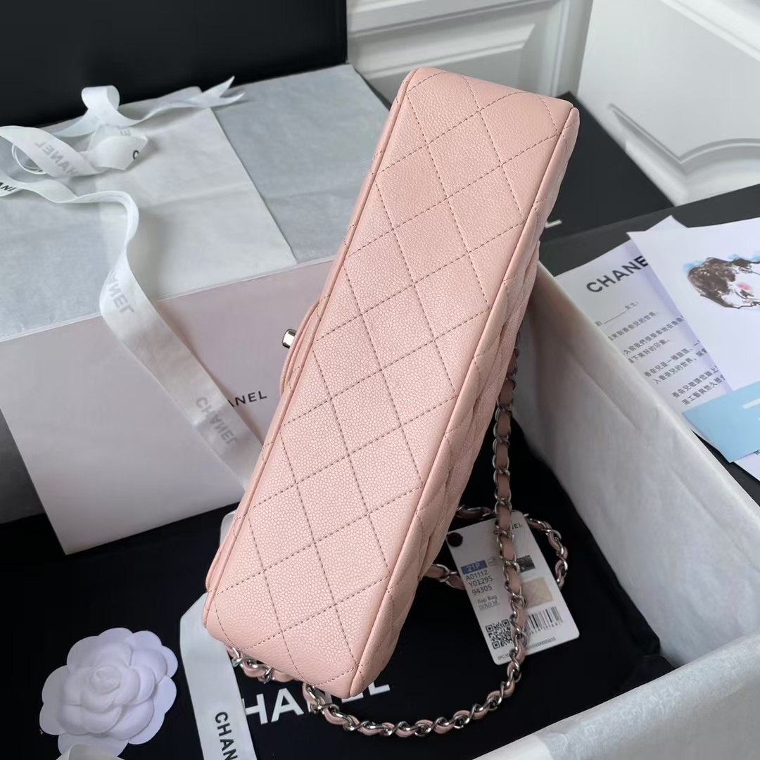 Replicate Chanel Classic 11.12 Handbag Caviar Silver Hardware(1:1 replica)