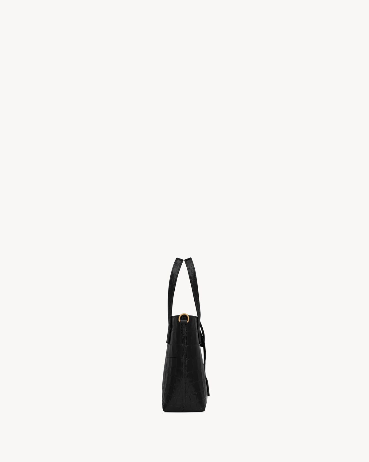 Replicate YSL Mini Toy Shopping Saint Laurent in Crocodile-Embossed Leather(1:1 replica)