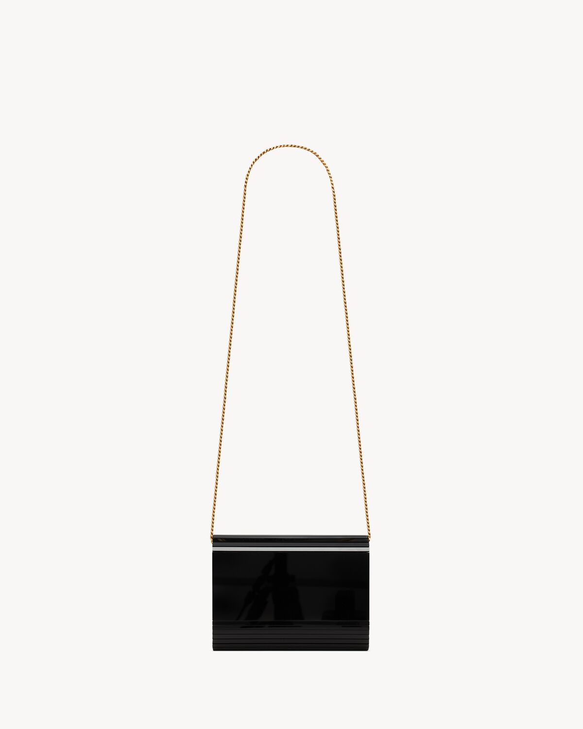 Replicate YSL Vicky Miniaudiere In Plexiglass(1:1 replica)