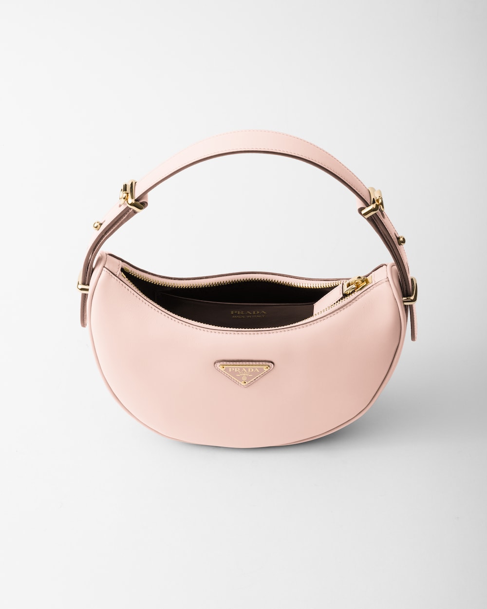 Replicate Prada Arqué Small Leather Shoulder Bag(1:1 replica)