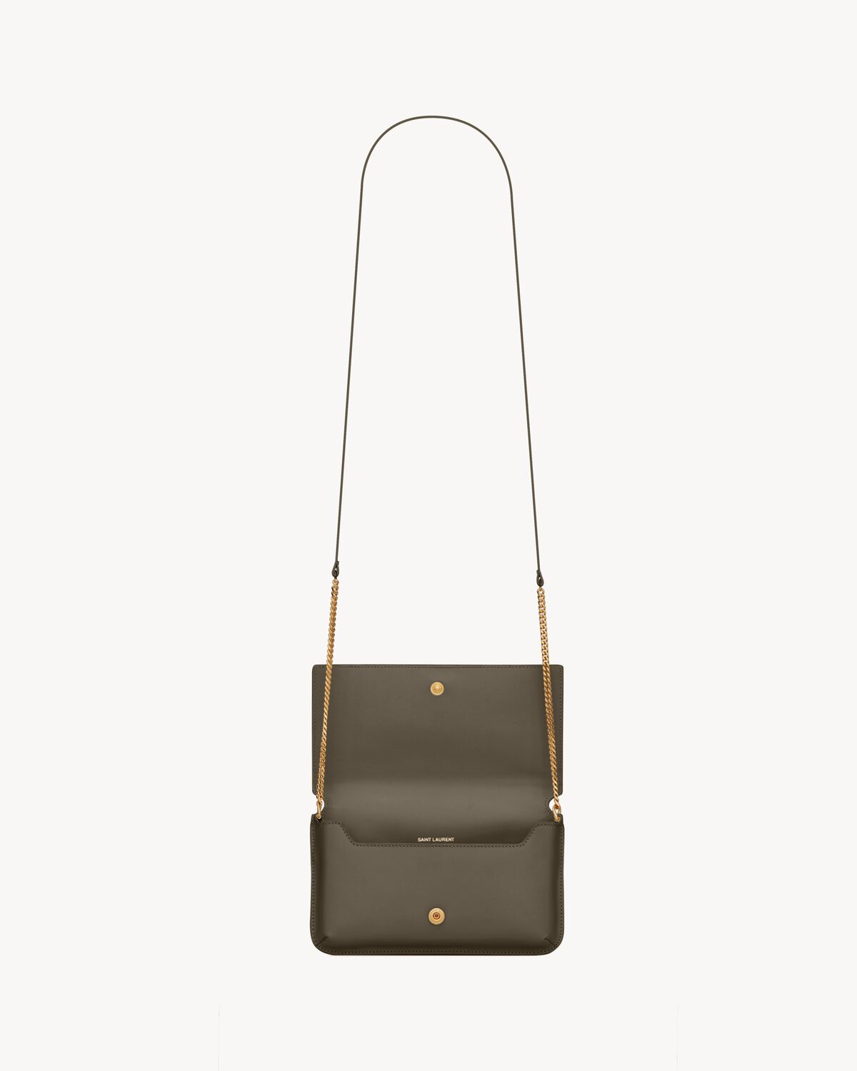 Replicate YSL Cassandre Phone Holder in Smooth Leather(1:1 replica)