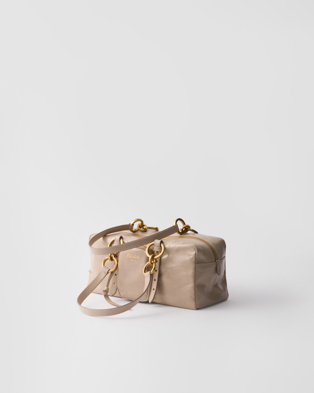 Replicate Prada Dangle Medium Leather Top-Handle Bag(1:1 replica)