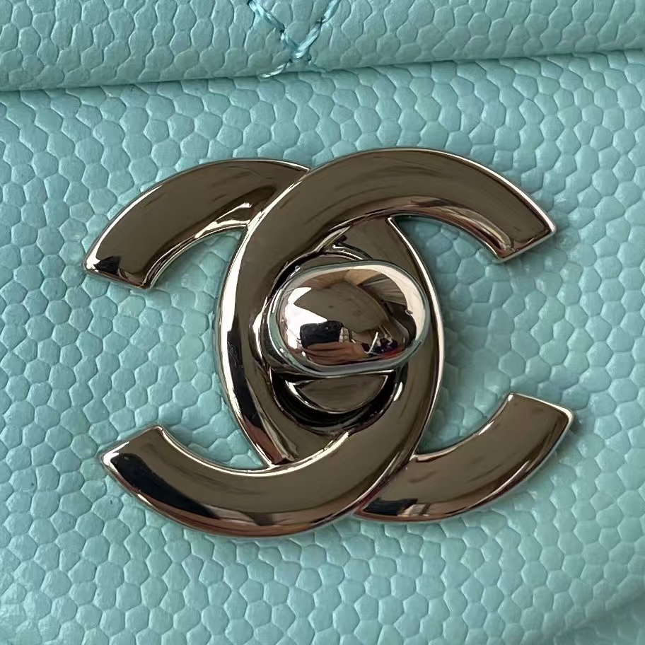 Replicate Chanel Small Classic Handbag Caviar Silver Hardware(1:1 replica)