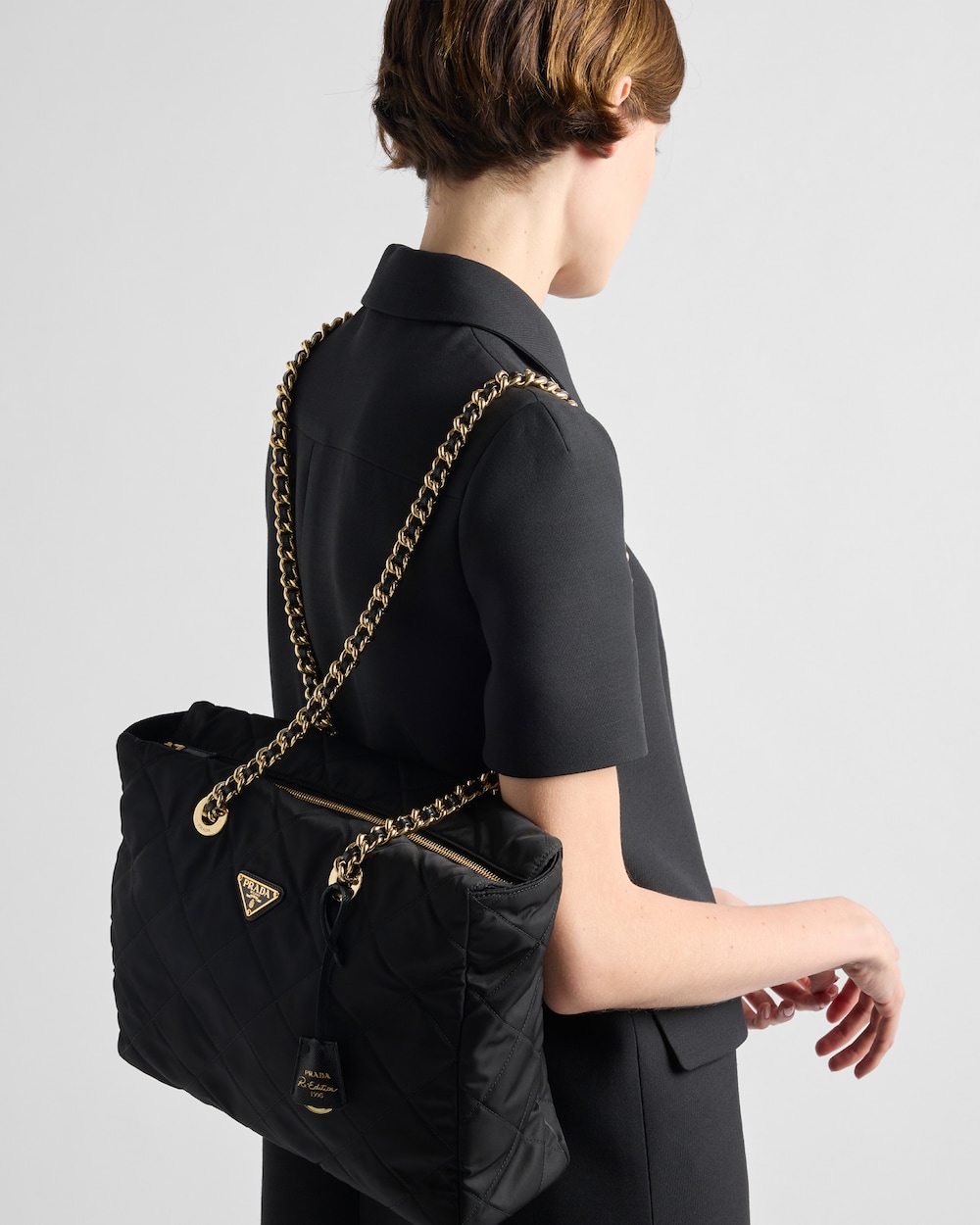 Replicate Prada Re-Edition 1995 Chaîne Large Re-Nylon Bag(1:1 replica)