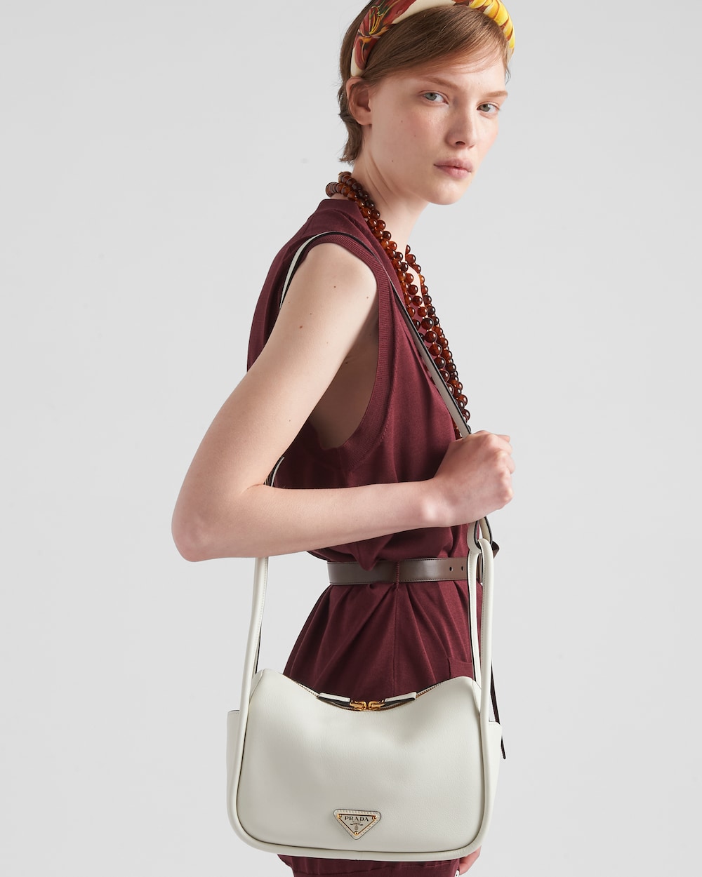 Replicate Prada Darling Leather Handbag(1:1 replica)