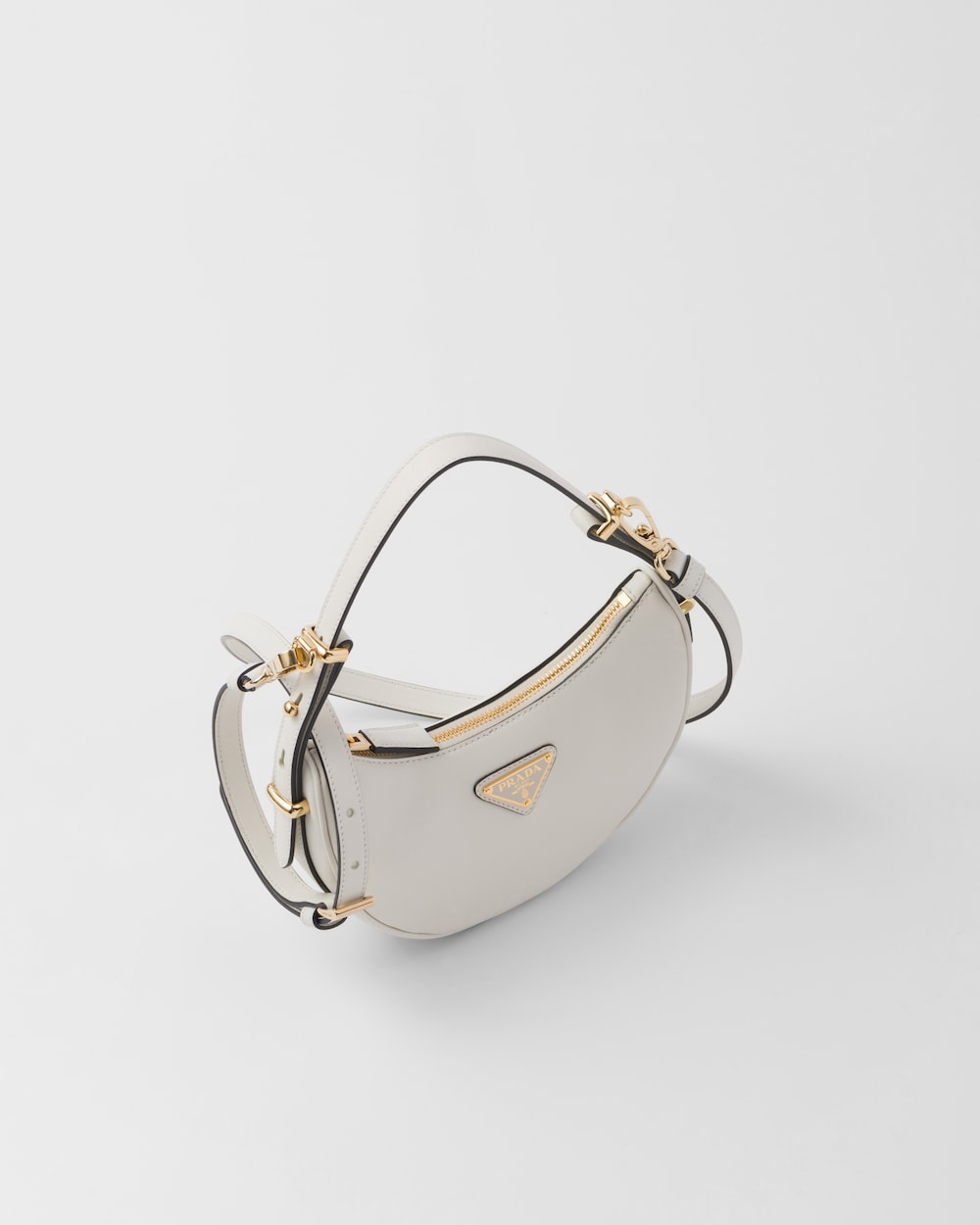 Replicate Prada Arqué Leather Mini Shoulder Bag(1:1 replica)
