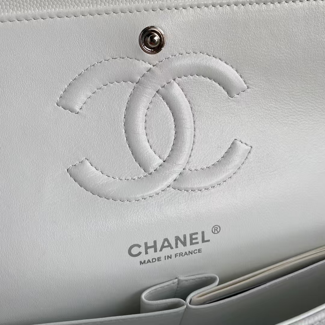 Replicate Chanel Classic 11.12 Handbag Caviar Silver Hardware(1:1 replica)