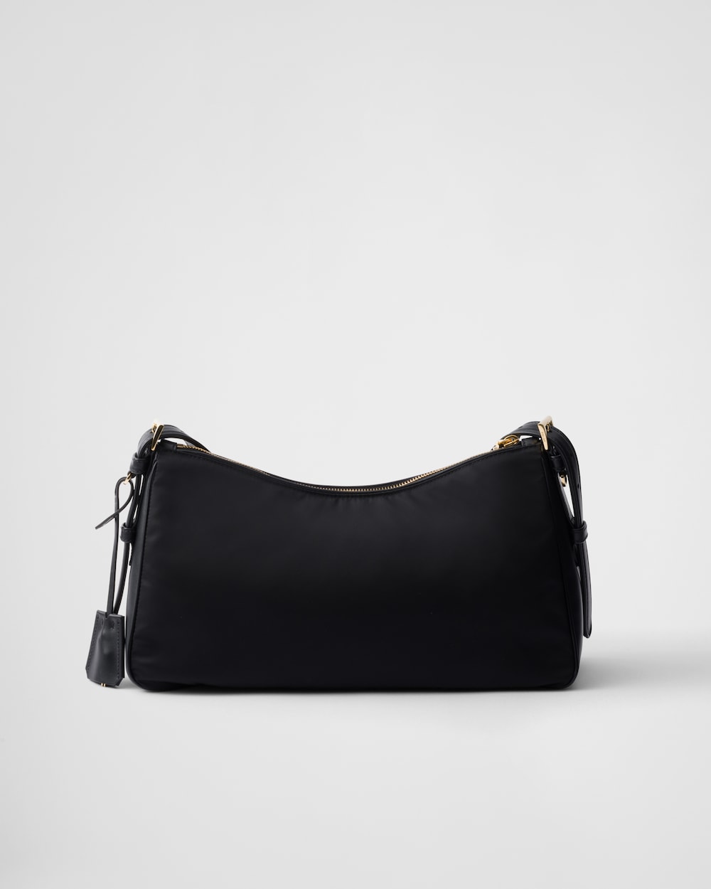 Replicate Prada Aimée Large Re-Nylon and Leather Shoulder Bag With Padlock(1:1 replica)