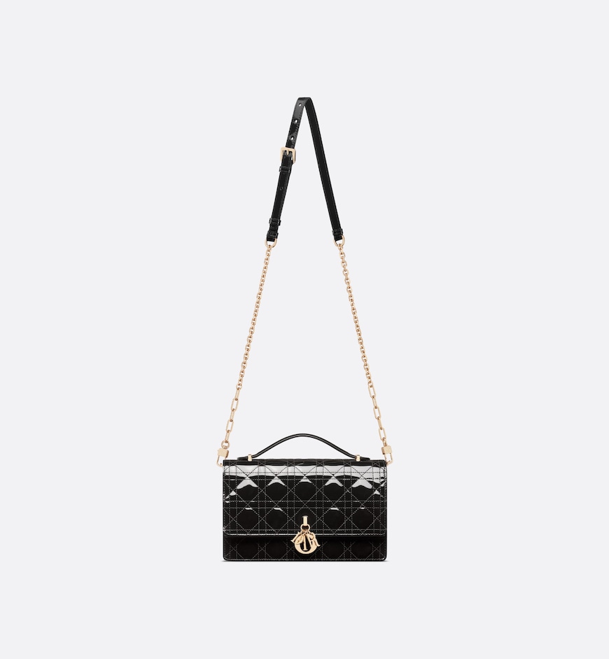 Replicate Dior My Dior Top Handle Bag HandBags- patent leather(1:1 replica)