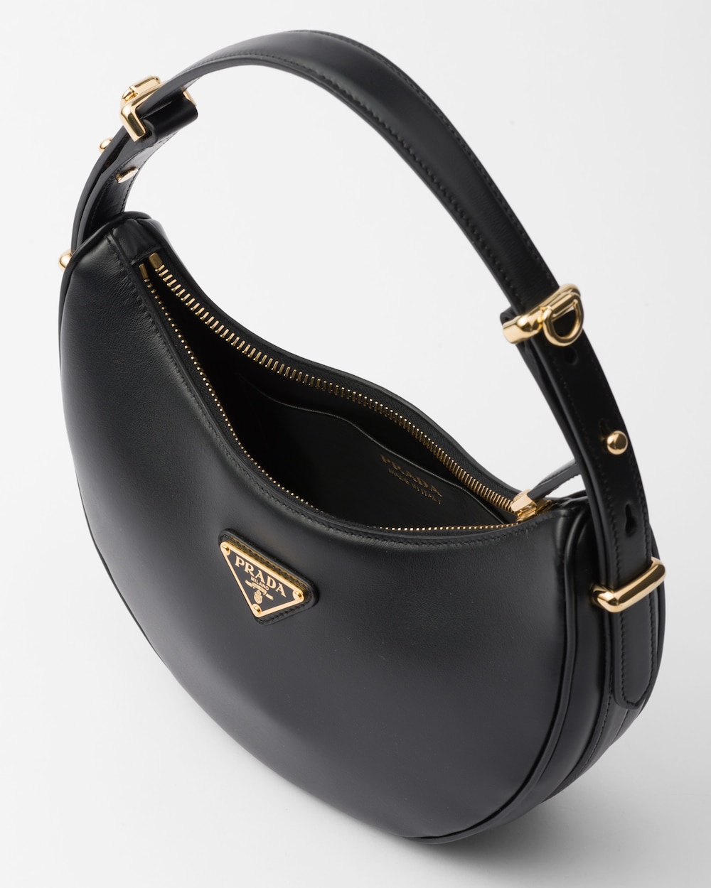 Replicate Prada Arqué Small Leather Shoulder Bag(1:1 replica)