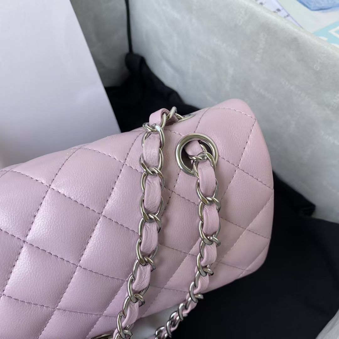 Replicate Chanel Small Classic Handbag Silver Hardware(1:1 replica)