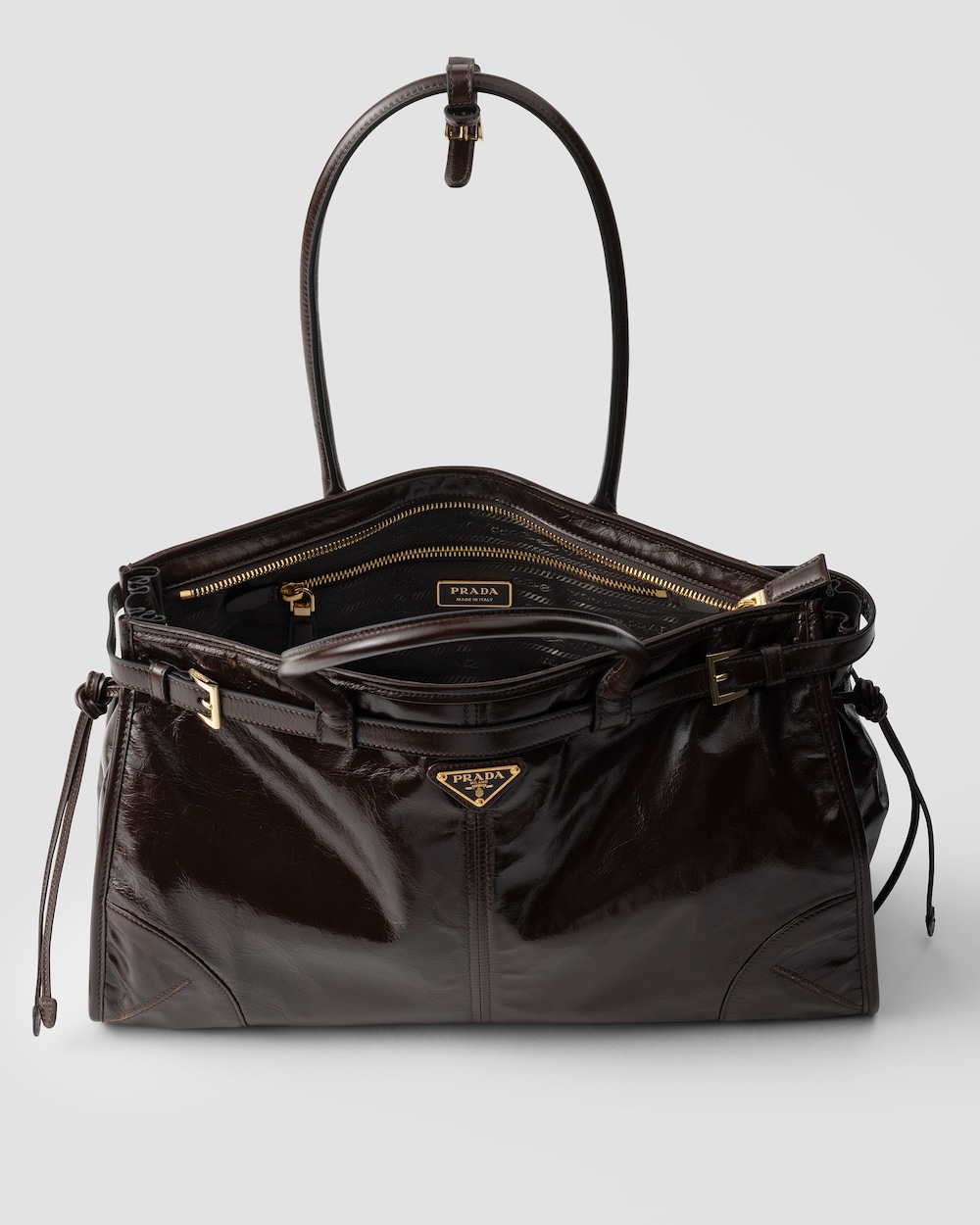Replicate Prada Bonnie Large Leather Handbag(1:1 replica)