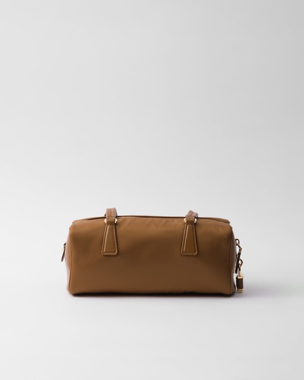 Replicate Re-Nylon and Leather Medium Top-Handle Bag With Padlock(1:1 replica)