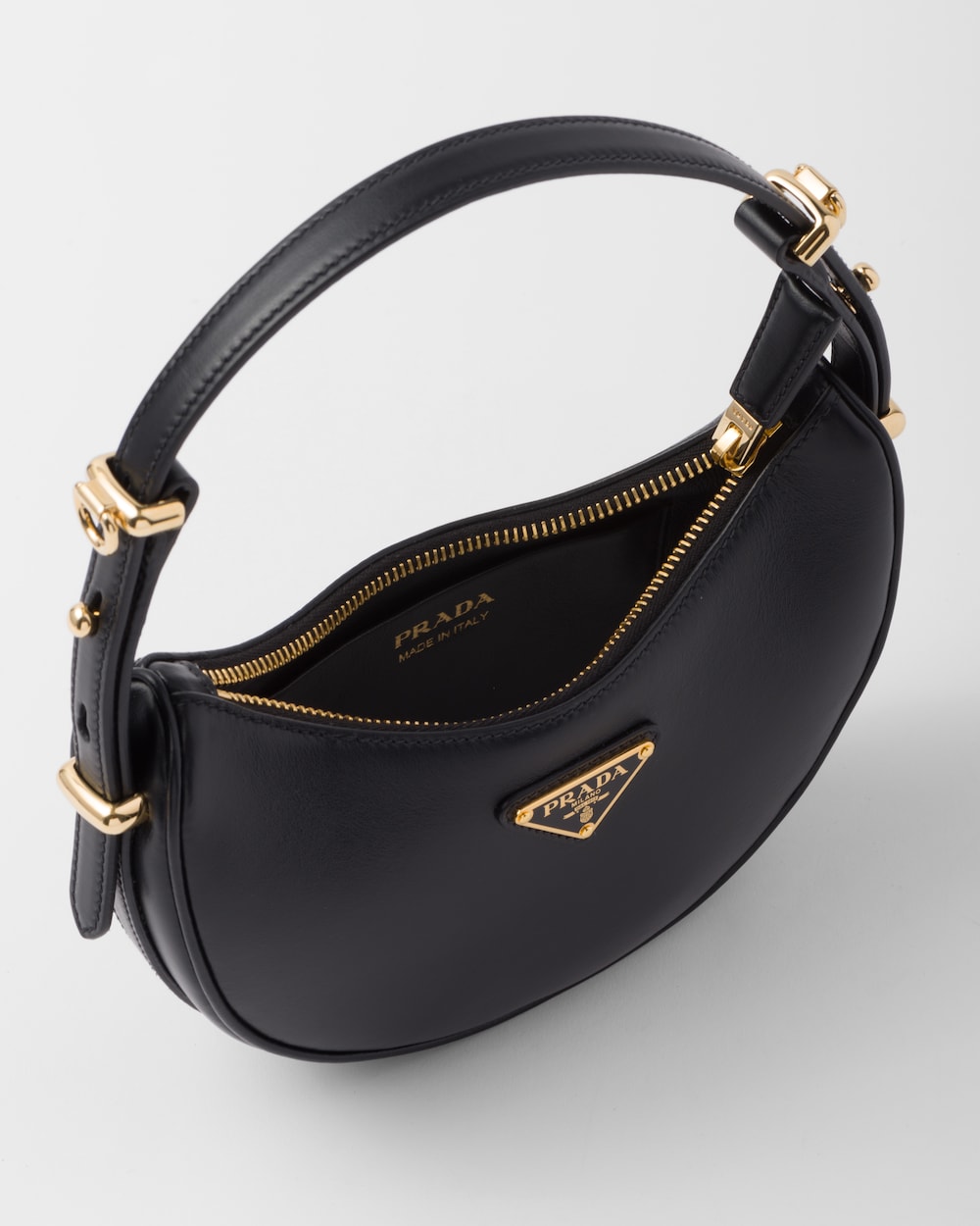 Replicate Prada Arqué Leather Mini Shoulder Bag(1:1 replica)