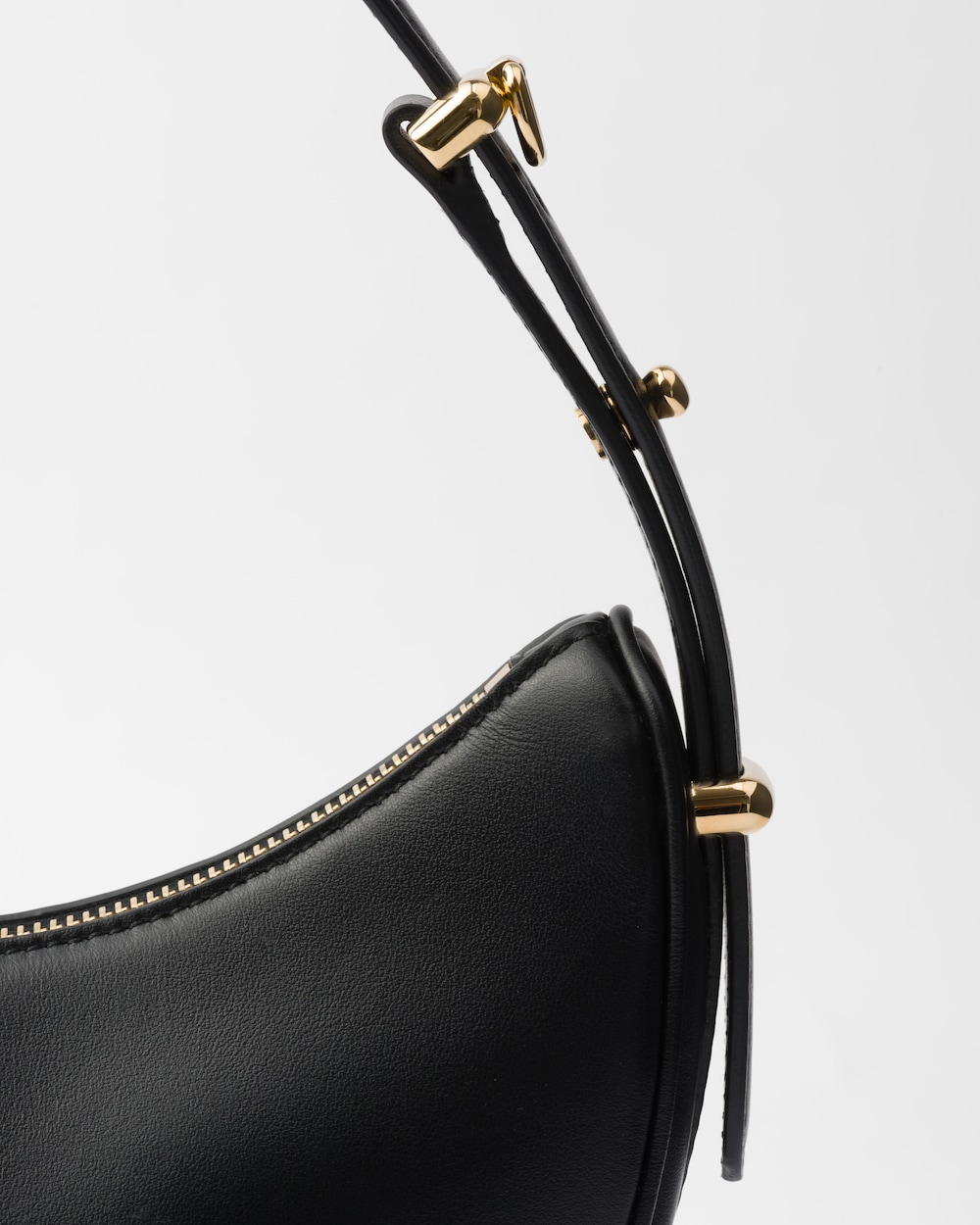 Replicate Prada Arqué Small Leather Shoulder Bag(1:1 replica)