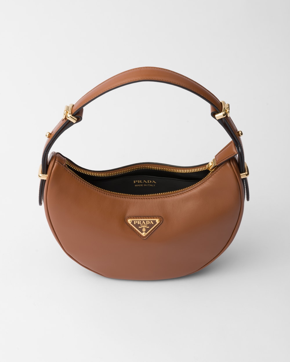 Replicate Prada Arqué Small Leather Shoulder Bag(1:1 replica)
