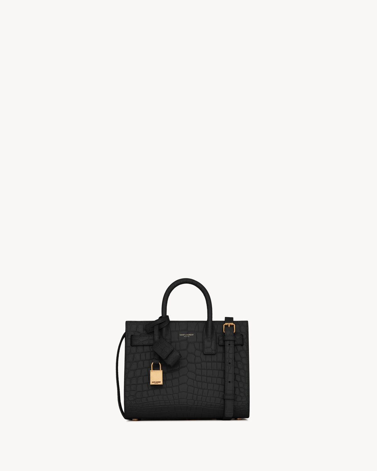 Replicate YSL Sac De Jour In Crocodile Embossed Leather Nano(1:1 replica)