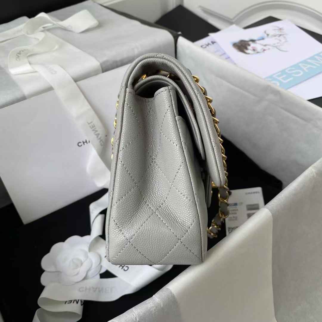 Replicate Chanel Small Classic Handbag Caviar Gold Hardware(1:1 replica)