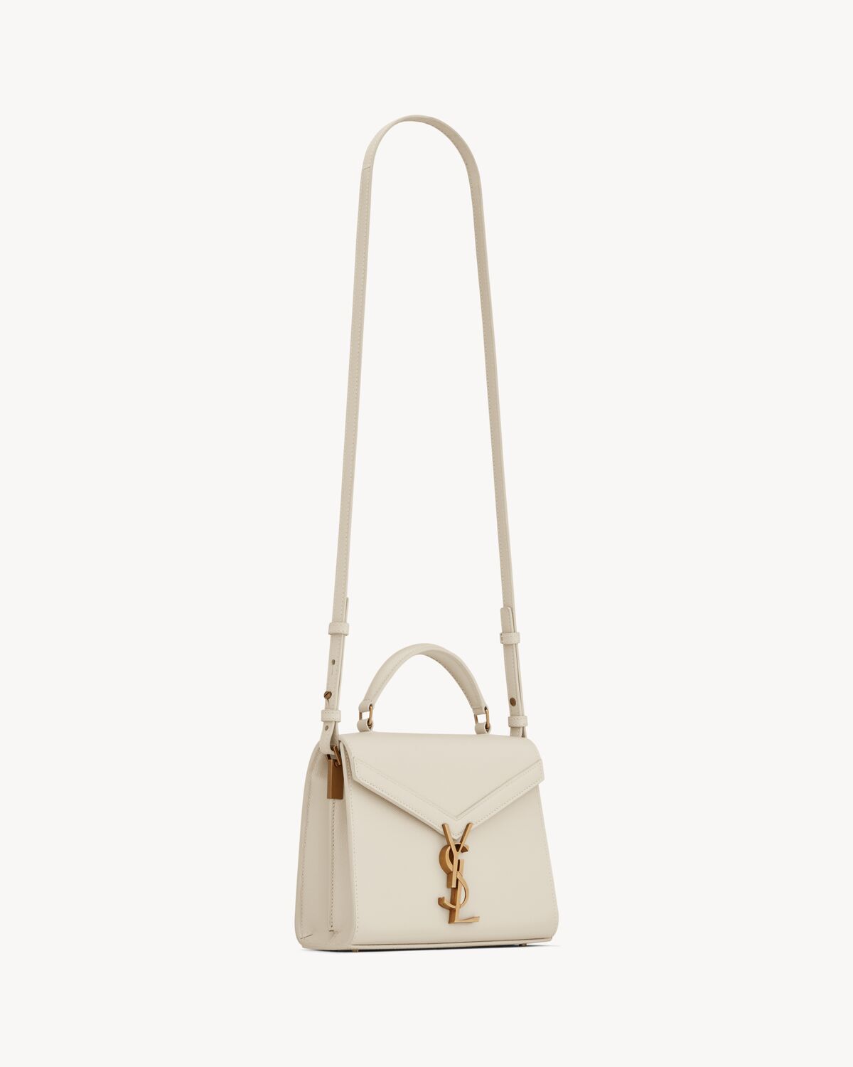 Replicate Cassandra Mini Top Handle Bag In Grain De Poudre Embossed Leather(1:1 replica)