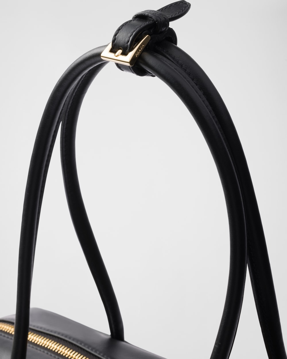 Replicate Large Re-Nylon and Leather Top-Handle Bag With Padlock(1:1 replica)