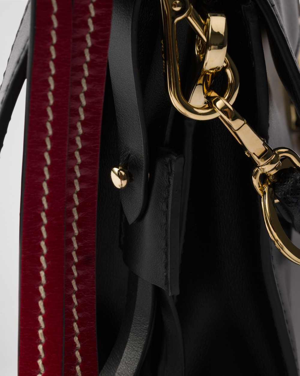 Replicate Prada Soft Sound Small Leather Shoulder Bag With Charms(1:1 replica)