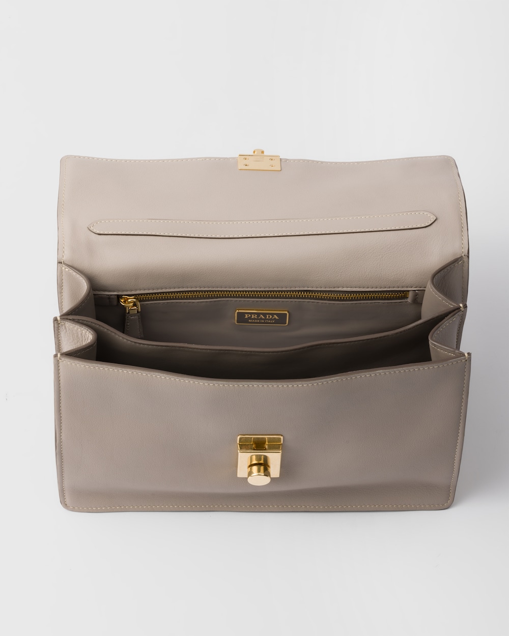 Replicate Prada Soft Sound Medium Leather Shoulder Bag(1:1 replica)