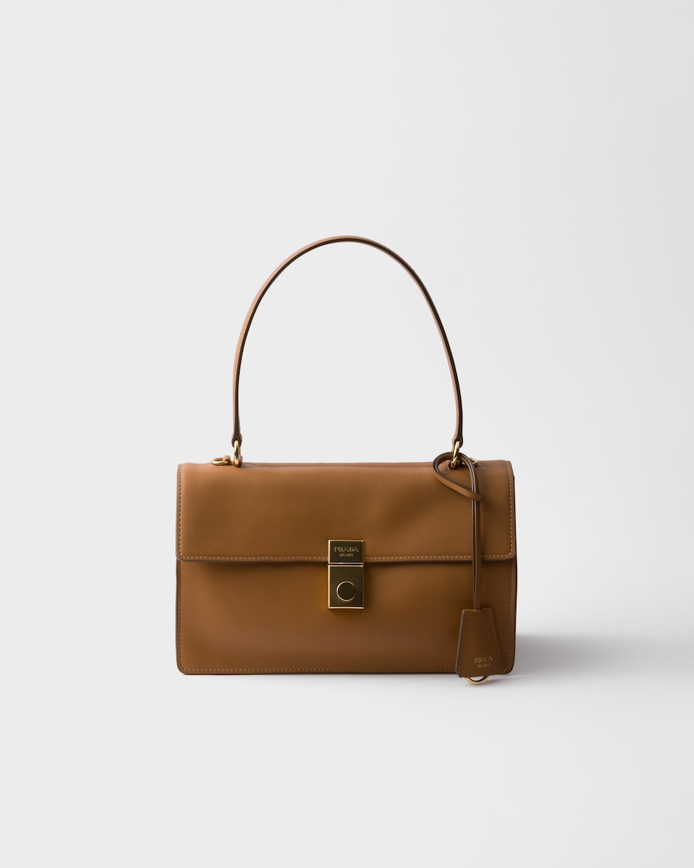 Replicate Prada Soft Sound Medium Leather Shoulder Bag(1:1 replica)