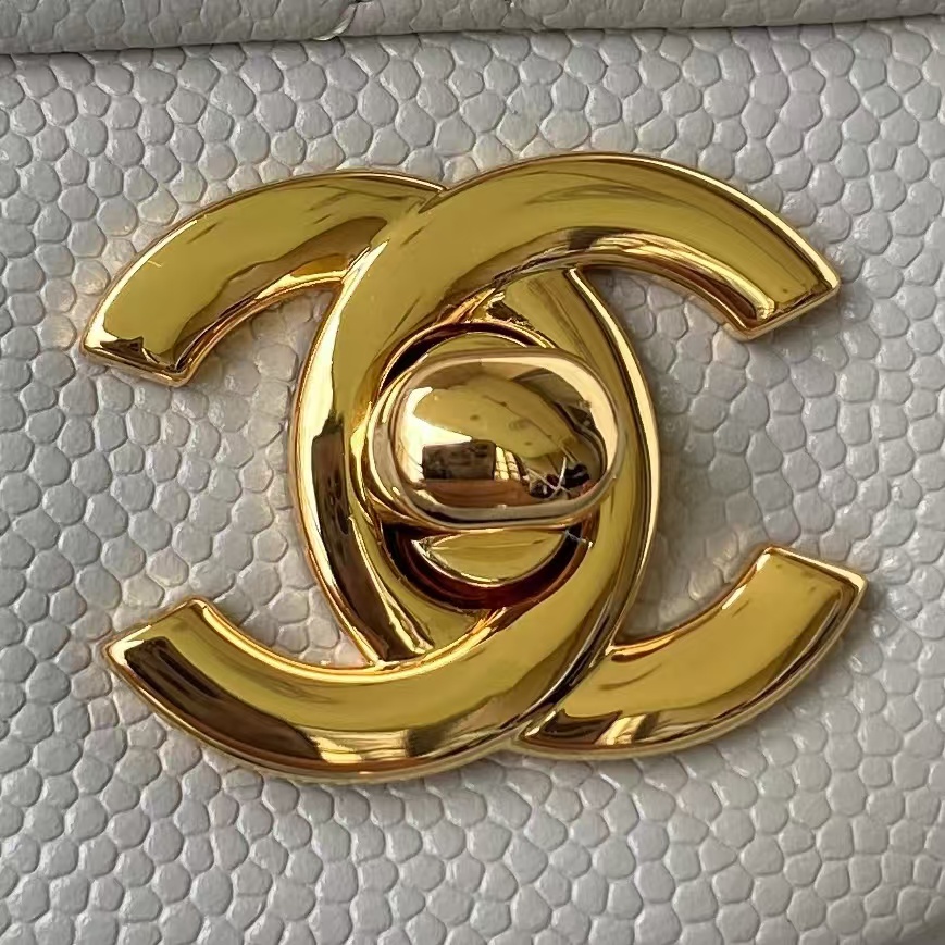 Replicate Chanel Small Classic Handbag Caviar Gold Hardware(1:1 replica)