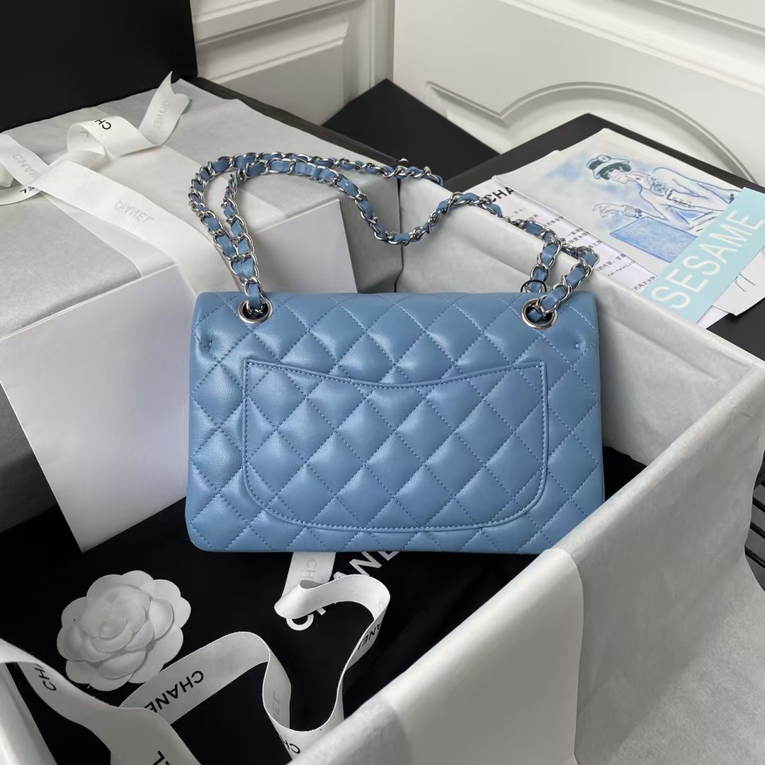 Replicate Chanel Small Classic Handbag Silver Hardware(1:1 replica)