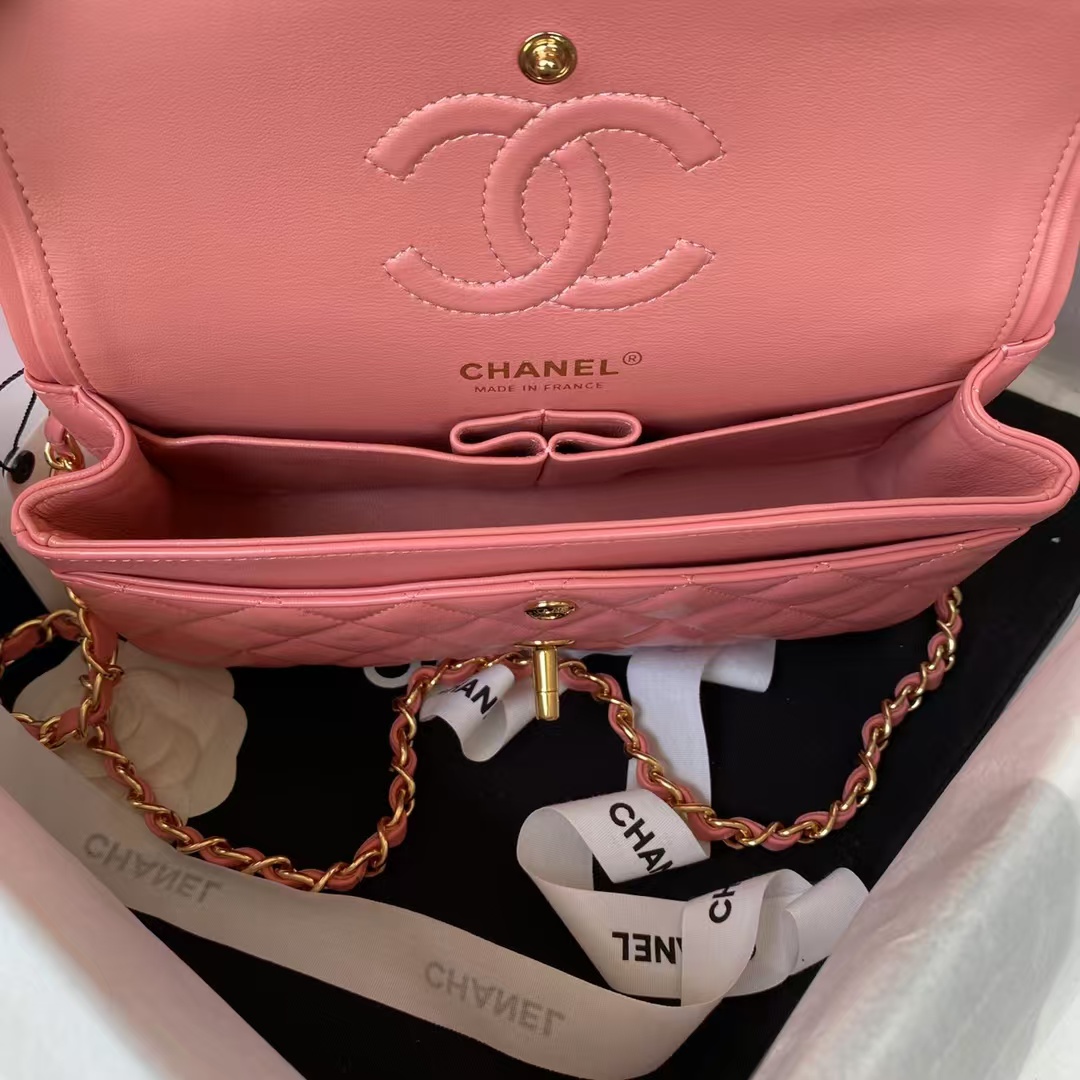 Replicate Chanel Small Classic Handbag Gold Hardware(1:1 replica)