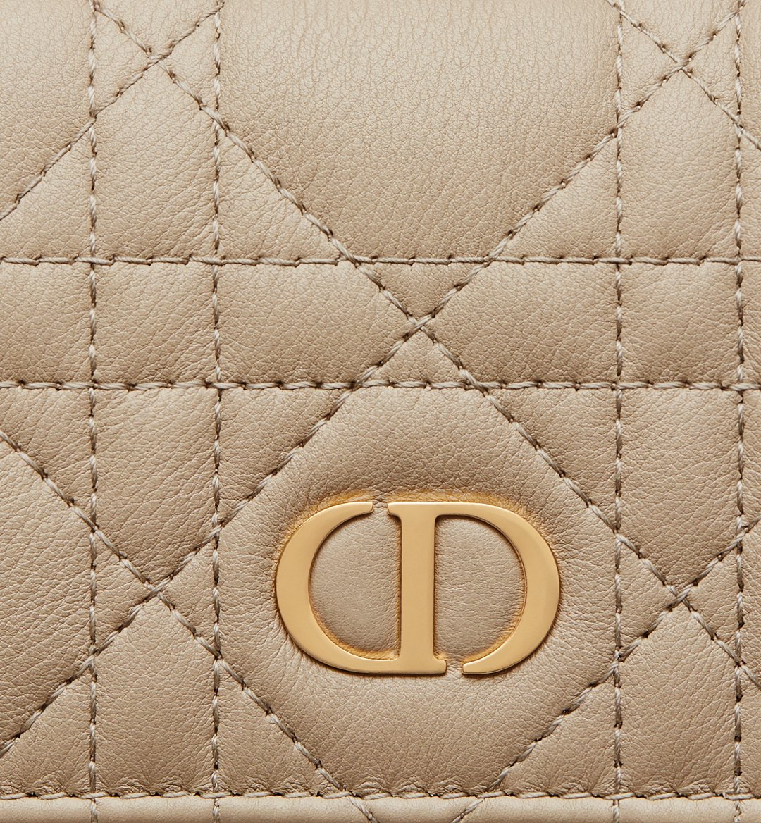 Replicate Dior Caro Glycine Wallet(1:1 replica)