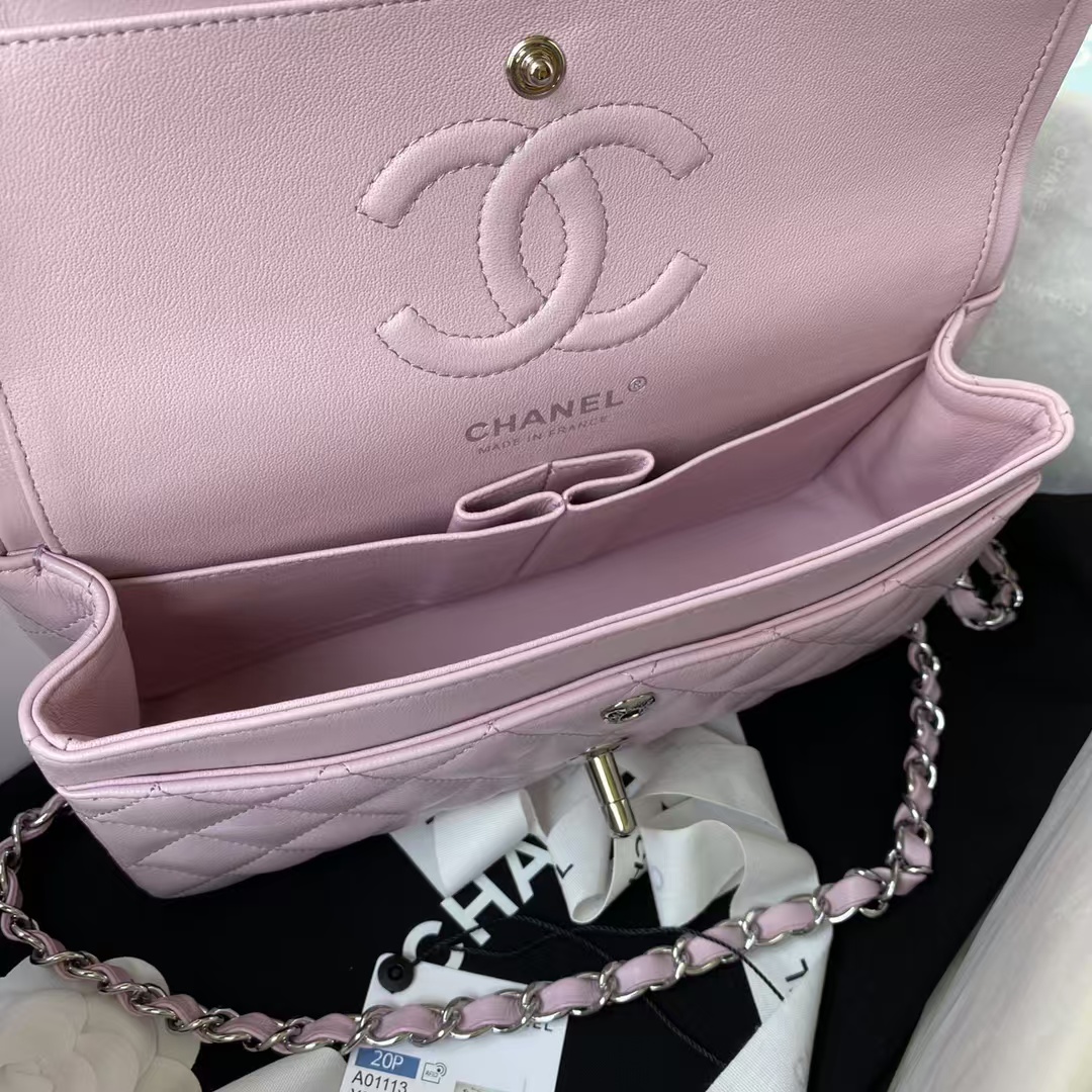 Replicate Chanel Small Classic Handbag Silver Hardware(1:1 replica)