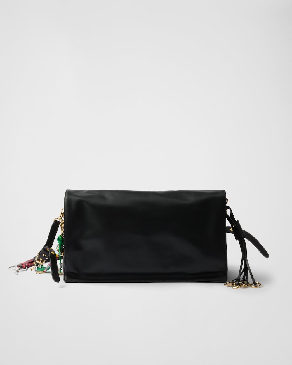 Replicate Prada Soft Sound Large Leather Shoulder Bag With Charms(1:1 replica)