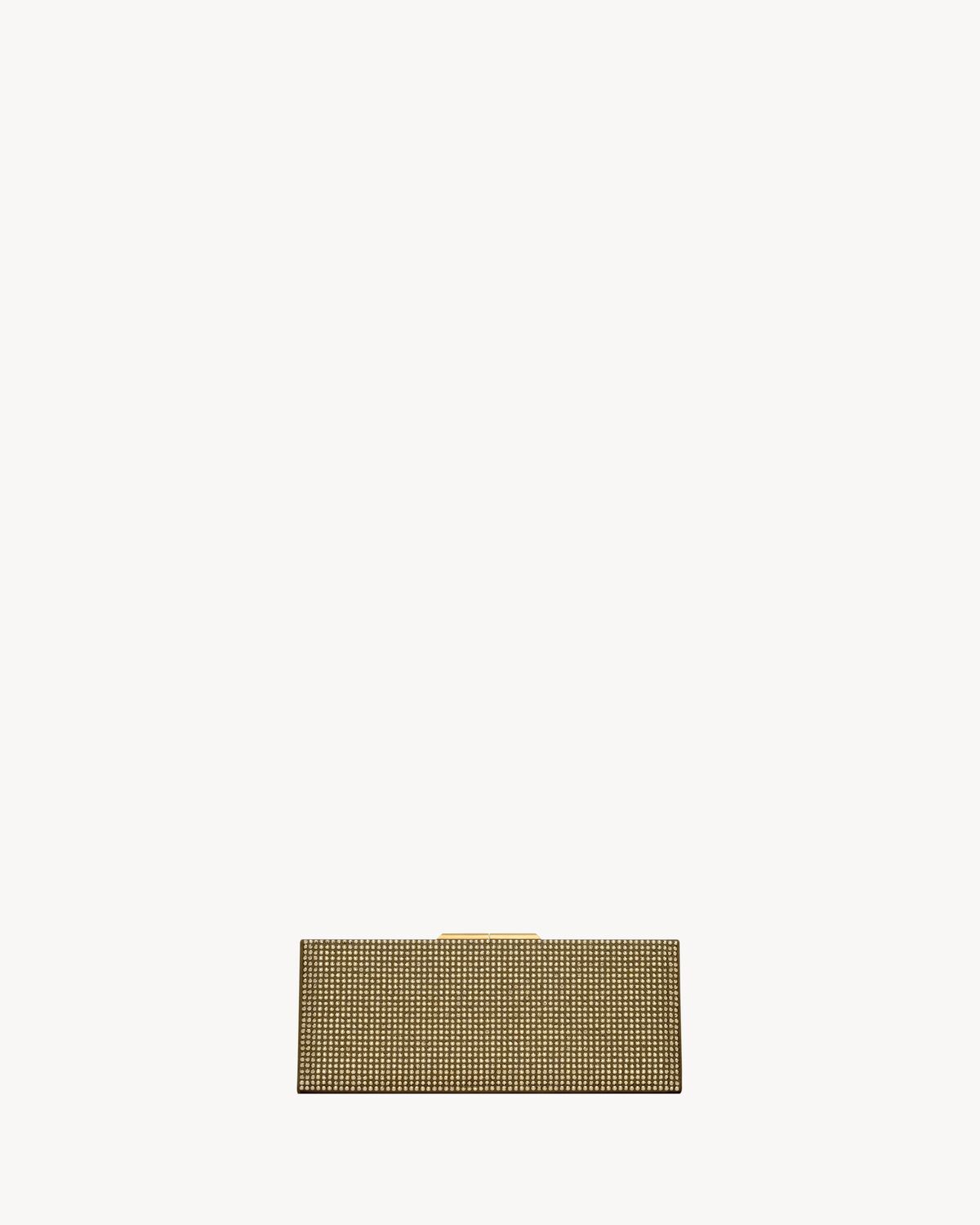 Replicate YSL Midnight Small Clutch In Silk Satin And Crystals(1:1 replica)
