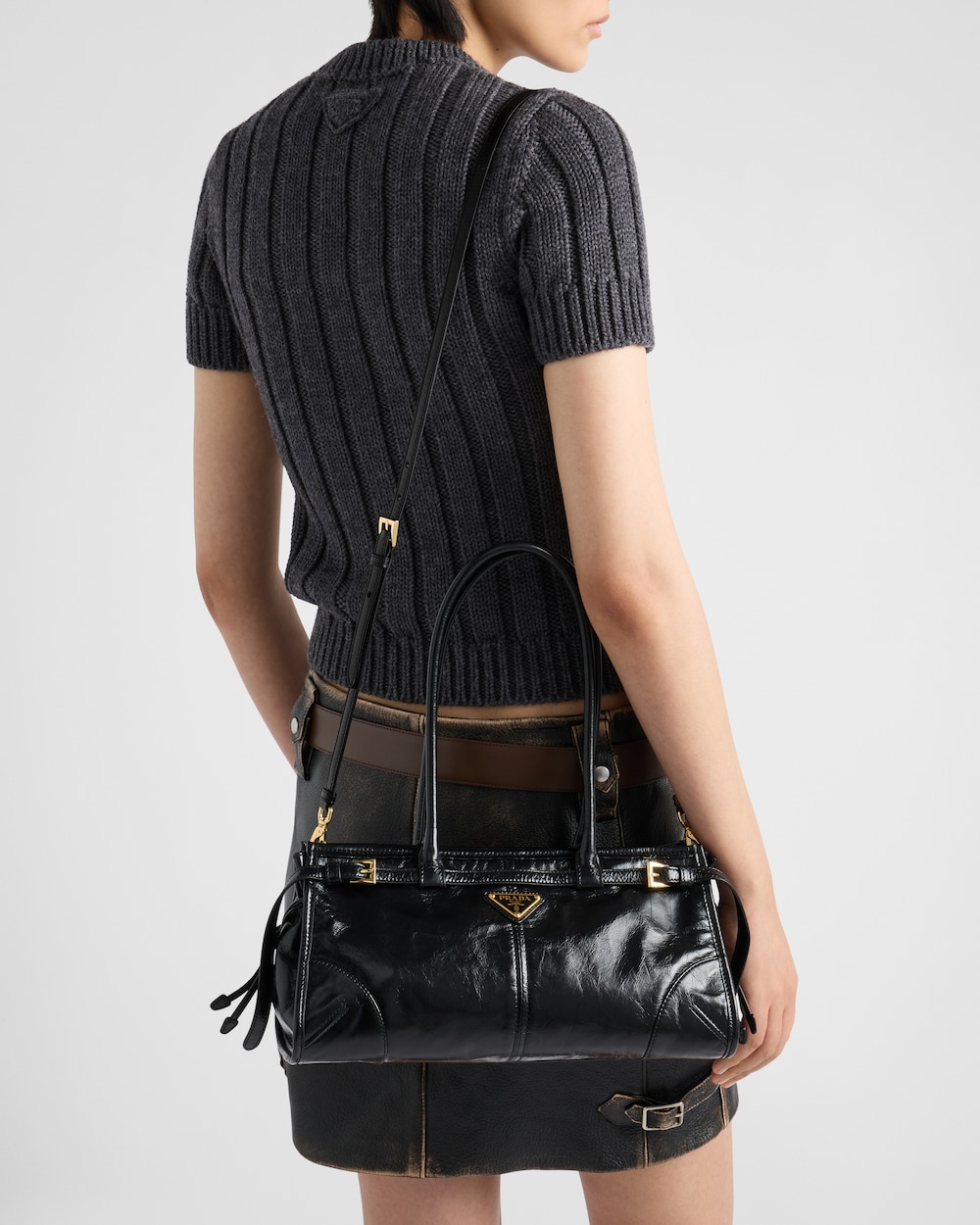Replicate Prada Bonnie Medium Leather Handbag(1:1 replica)