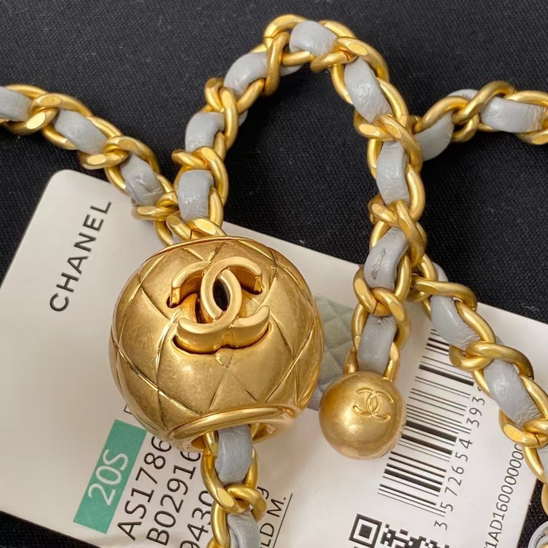 Replicate Chanel 23C AS1786 Mini Square Pearl Embossed Flap Bag Antique Gold Hardware Light Blue(1:1 replica)