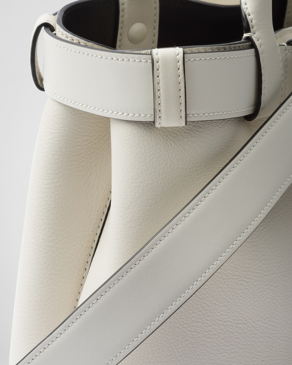 Replicate Prada Buckle Small Leather Handbag With Belt(1:1 replica)