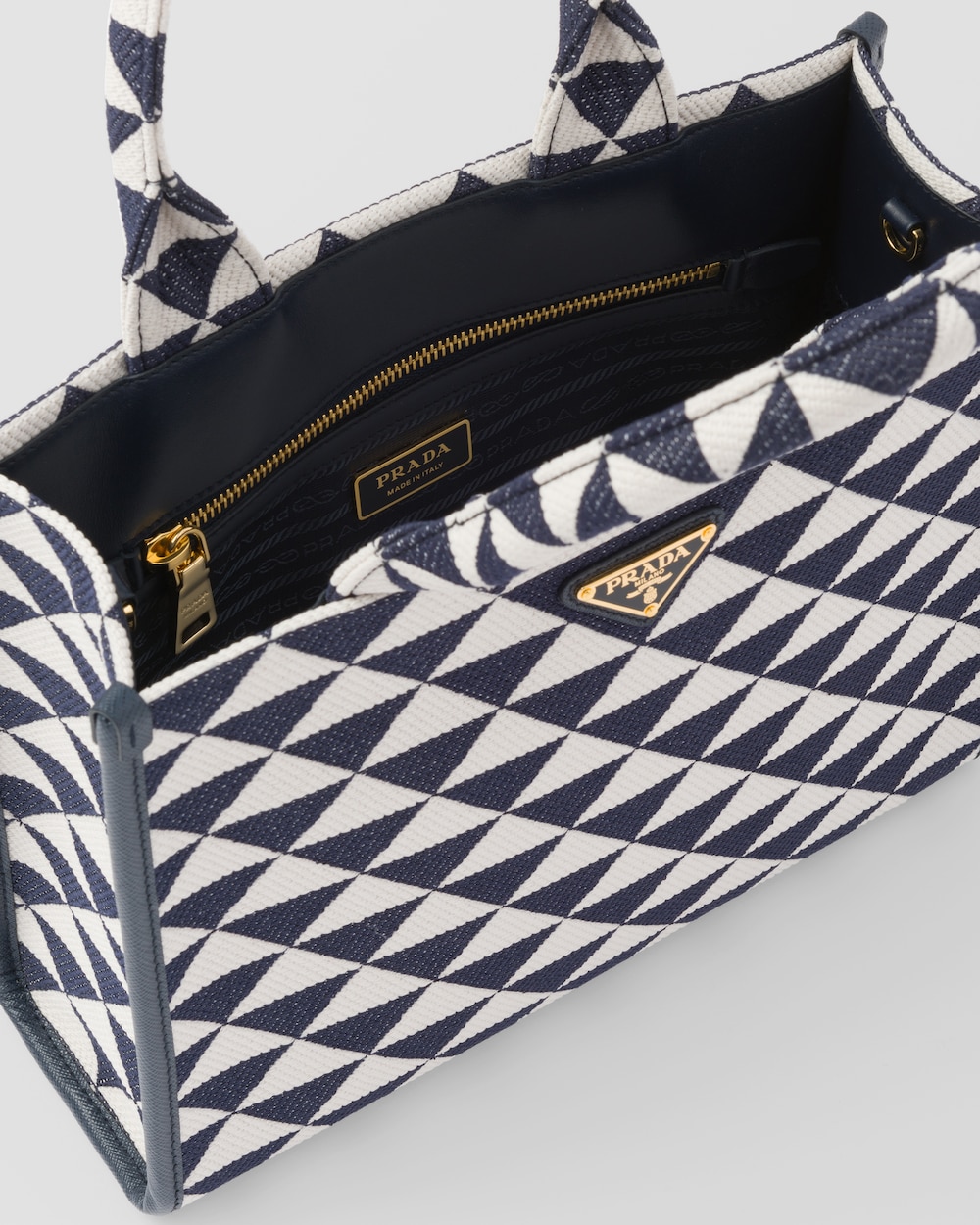 Replicate Small Prada Symbole Embroidered Fabric Handbag(1:1 replica)