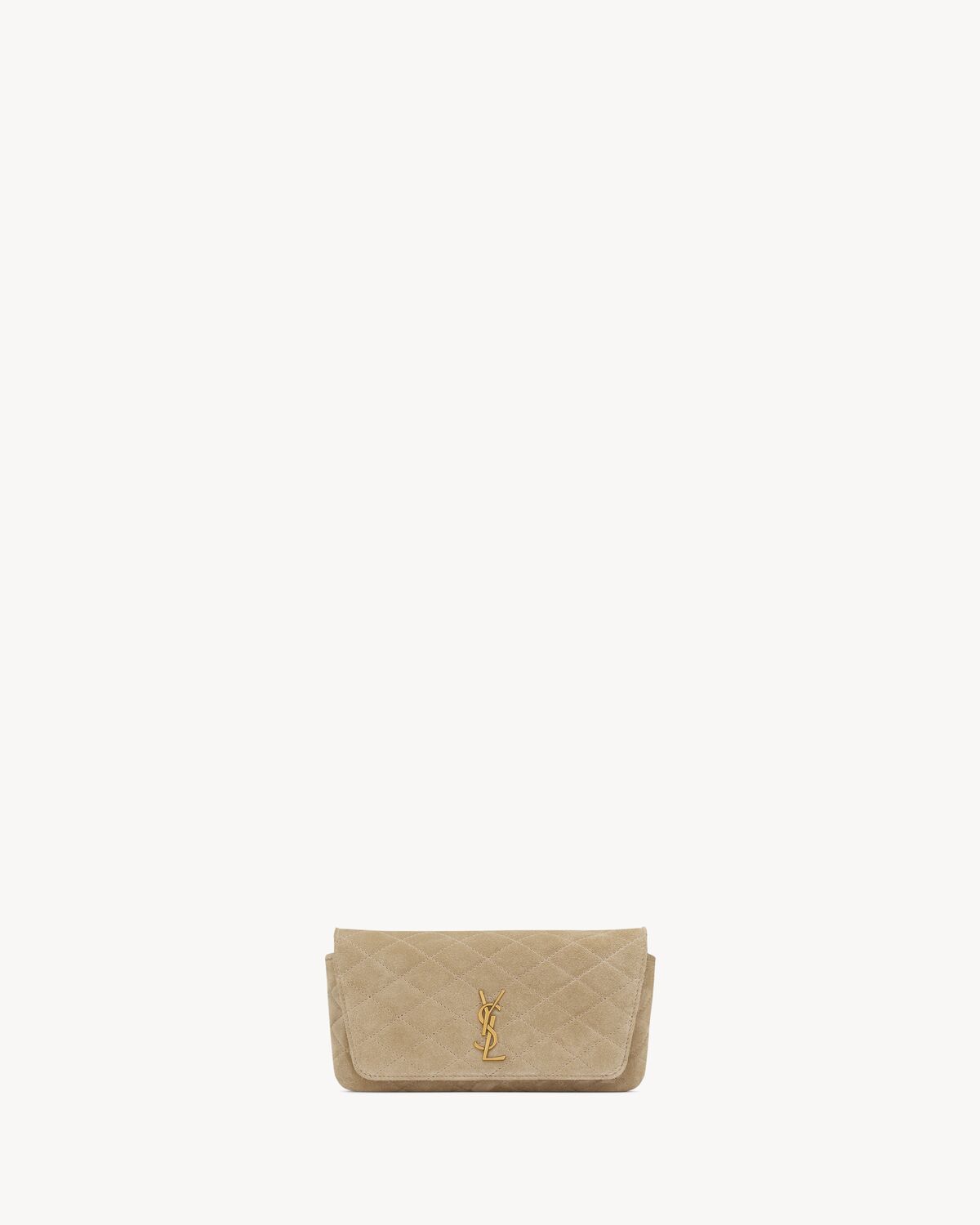 Replicate YSL Gaby Chain Phone Holder in Quilted Suede(1:1 replica)