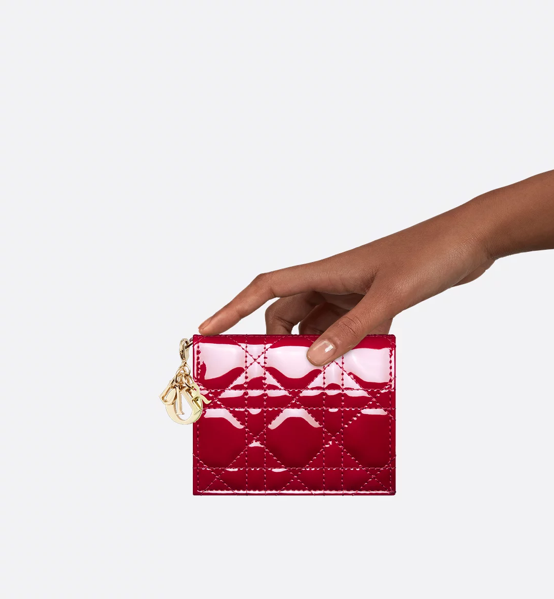 Replicate Mini Lady Dior Gardenia Wallet(1:1 replica)