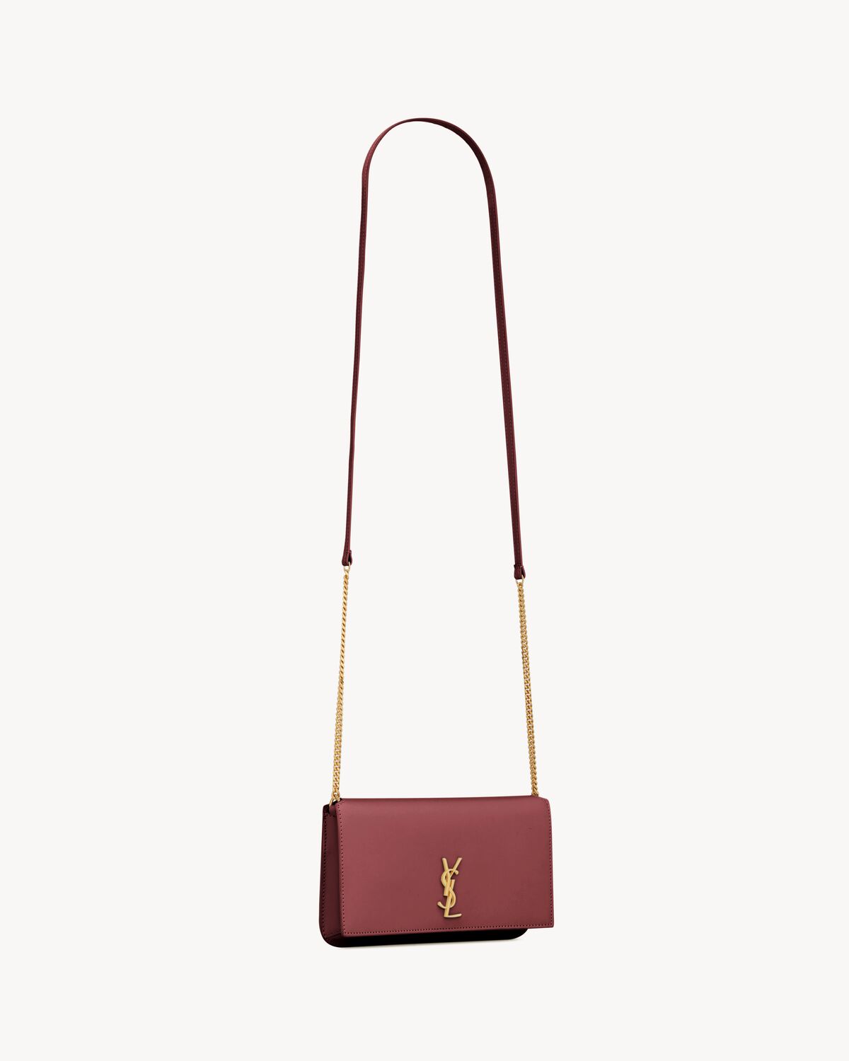 Replicate YSL Cassandre Phone Holder in Smooth Leather(1:1 replica)