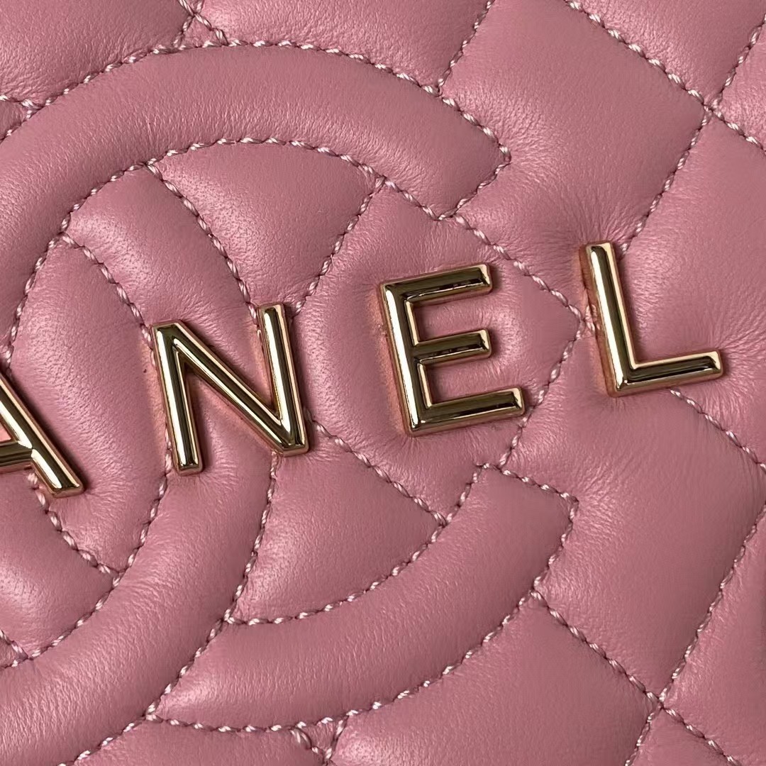 Replicate Chanel 24C AS4579 Star Bag Pink Lambskin Light Gold Hardware(1:1 replica)