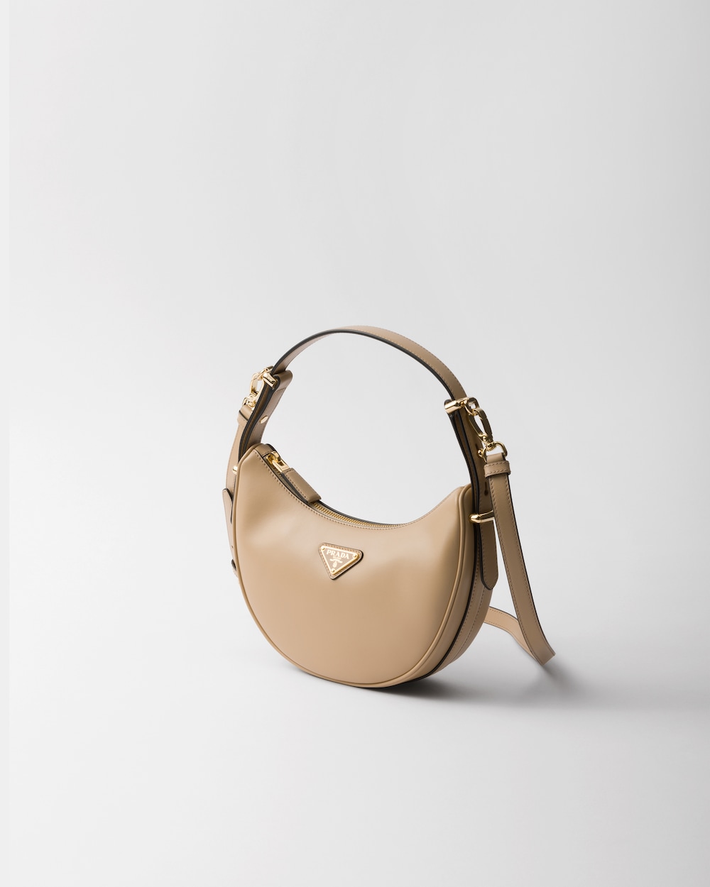 Replicate Prada Arqué Small Leather Shoulder Bag(1:1 replica)