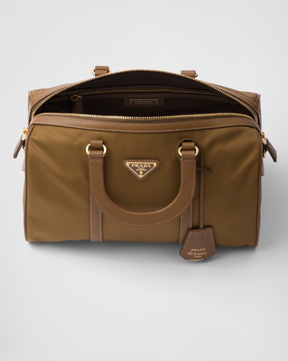 Replicate Prada Re-Edition 1978 Medium Re-Nylon and Saffiano Leather Top-Handle Bag(1:1 replica)