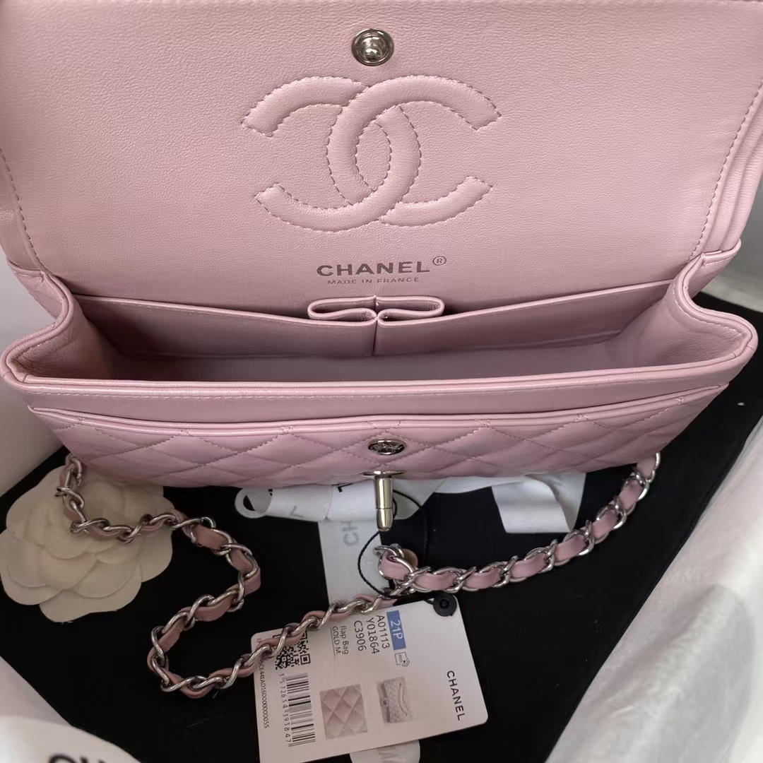 Replicate Chanel Small Classic Handbag Silver Hardware(1:1 replica)